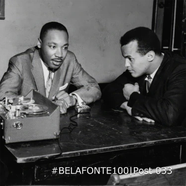 Martin Luther King jr and Harry Belafonte