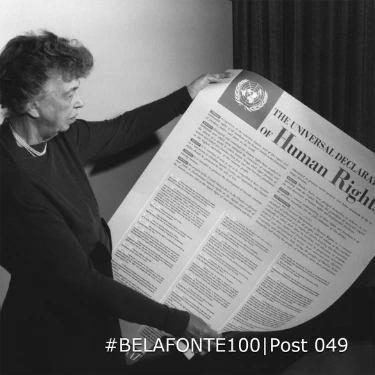 Eleanor Roosevelt instructs Harry Belafonte
